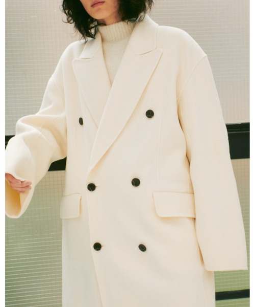 LE CIEL BLEU(ルシェルブルー)の「Double Faced Peaked Lapel Coat(その他アウター・レディース・ホワイト・36)」の10枚目の写真