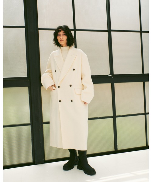 LE CIEL BLEU(ルシェルブルー)の「Double Faced Peaked Lapel Coat(その他アウター・レディース・ホワイト・36)」の9枚目の写真