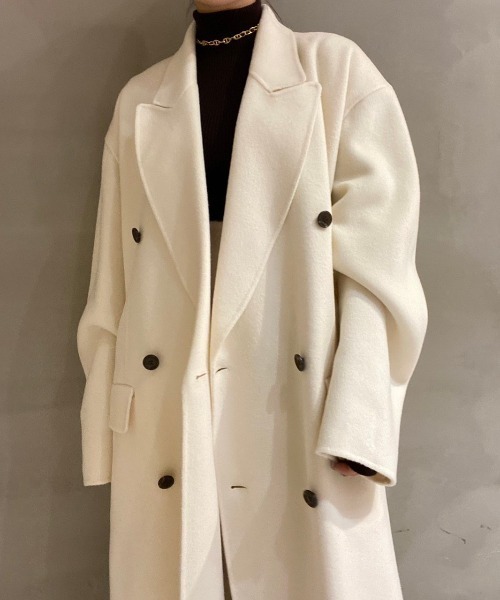 LE CIEL BLEU(ルシェルブルー)の「Double Faced Peaked Lapel Coat(その他アウター・レディース・ホワイト・36)」の12枚目の写真