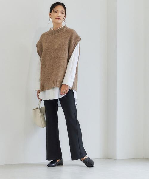 green label relaxingレディースカシミア入り ベスト green label relaxing（グリーンレーベルリラクシング）の「YAK MIX