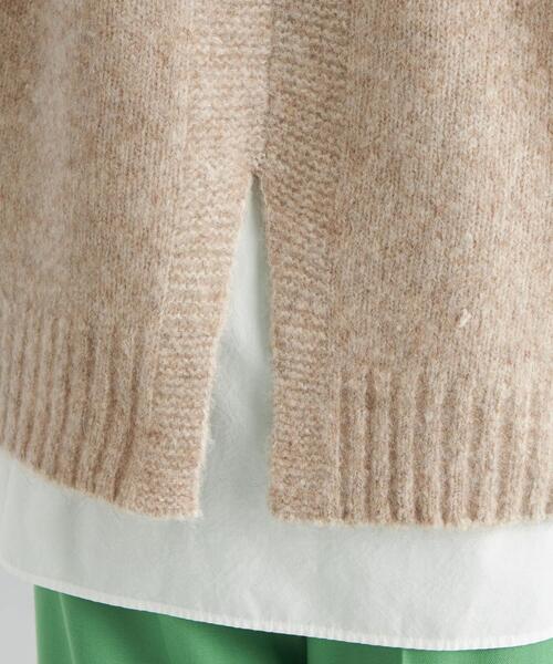 green label relaxing（グリーンレーベルリラクシング）の「YAK MIX ハイネック ニット ベスト（ベスト・レディース・ベージュ/ナチュラル・FREE）」の3枚目の写真