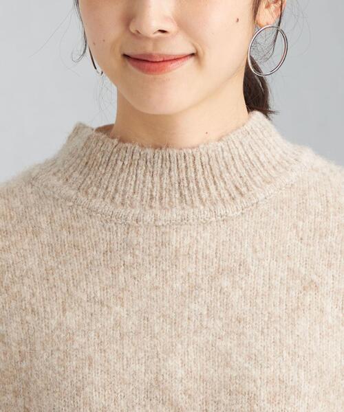 green label relaxing（グリーンレーベルリラクシング）の「YAK MIX ハイネック ニット ベスト（ベスト・レディース・ベージュ/ナチュラル・FREE）」の4枚目の写真