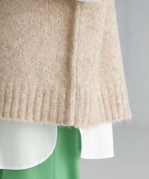 green label relaxing（グリーンレーベルリラクシング）の「YAK MIX ハイネック ニット ベスト（ベスト・レディース・ベージュ/ナチュラル・FREE）」の6枚目の写真