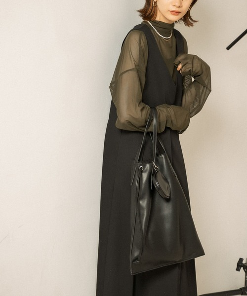 KBF（ケイビーエフ）の「3SETトートバッグ（トートバッグ・レディース・シルバー/ベージュ/ブラック・ONE）」の4枚目の写真