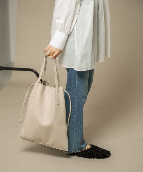 KBF（ケイビーエフ）の「3SETトートバッグ（トートバッグ・レディース・シルバー/ベージュ/ブラック・ONE）」の7枚目の写真