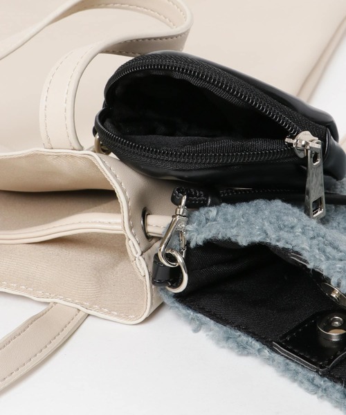 KBF（ケイビーエフ）の「3SETトートバッグ（トートバッグ・レディース・シルバー/ベージュ/ブラック・ONE）」の19枚目の写真
