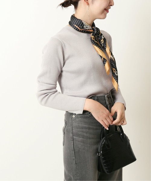 Simplicite（サンプリシテ）の「3*2 リブプルオーバー◆（Tシャツ/カットソー・レディース・ブラック/ライトグレー/マスタード・FREE）」の6枚目の写真