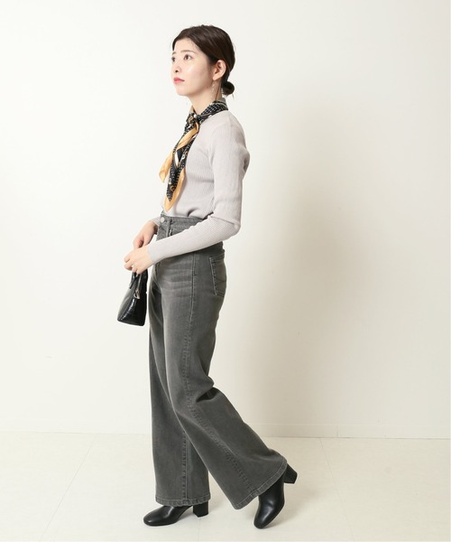 Simplicite（サンプリシテ）の「3*2 リブプルオーバー◆（Tシャツ/カットソー・レディース・ブラック/ライトグレー/マスタード・FREE）」の18枚目の写真