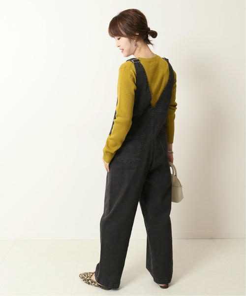 Simplicite（サンプリシテ）の「3*2 リブプルオーバー◆（Tシャツ/カットソー・レディース・ブラック/ライトグレー/マスタード・FREE）」の7枚目の写真