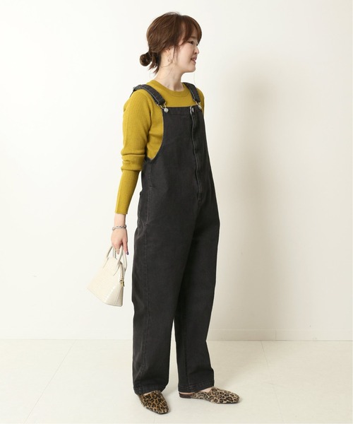 Simplicite（サンプリシテ）の「3*2 リブプルオーバー◆（Tシャツ/カットソー・レディース・ブラック/ライトグレー/マスタード・FREE）」の11枚目の写真