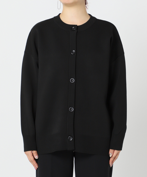 Simplicite（サンプリシテ）の「クルーネックダンボールカーディガン◆（カーディガン/ボレロ・レディース・ブラック/ピンク/ブルー系その他/ナチュラル/グリーン・FREE）」の21枚目の写真