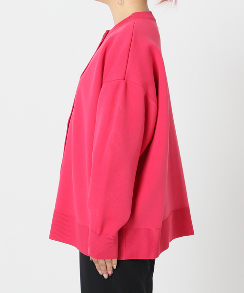 Simplicite（サンプリシテ）の「クルーネックダンボールカーディガン◆（カーディガン/ボレロ・レディース・ブラック/ピンク/ブルー系その他/ナチュラル/グリーン・FREE）」の16枚目の写真