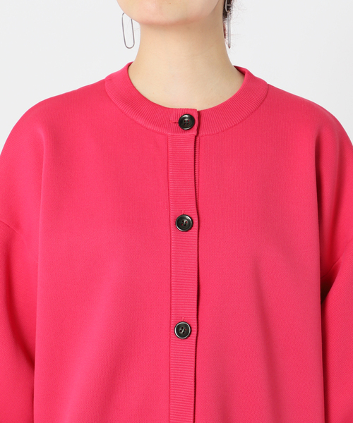 Simplicite（サンプリシテ）の「クルーネックダンボールカーディガン◆（カーディガン/ボレロ・レディース・ブラック/ピンク/ブルー系その他/ナチュラル/グリーン・FREE）」の13枚目の写真