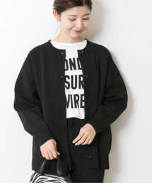 Simplicite | クルーネックダンボールカーディガン◆(カーディガン/ボレロ)