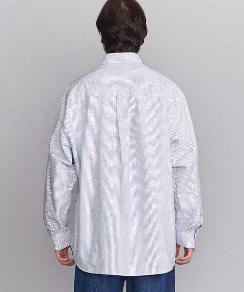 BEAUTY&YOUTH UNITED ARROWS(ビューティーアンドユースユナイテッドアローズ)の「BY キャンディ ストライプ ビッグシルエット/シャツ(シャツ/ブラウス・メンズ・ネイビー/ベージュ・L/XL/M/S/XXL)」の5枚目の写真