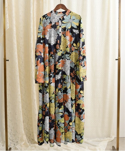 Myrdal ミュルダール のワンピース ペイント柄 花柄 ヒョウ柄ワンピース g g g g g a a a を購入できます Lhelbie ワンピース ワンピース ドレス ペイント柄 花柄 ヒョウ柄ワンピース ワンピース Myrdal