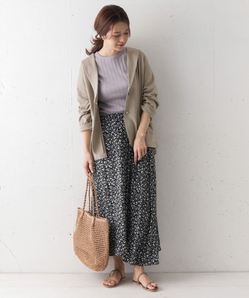 URBAN RESEARCH DOORS（アーバンリサーチドアーズ）の「リネンカットテーラージャケット∴（テーラードジャケット・レディース・ライトグレー/ベージュ・ONE）」の18枚目の写真