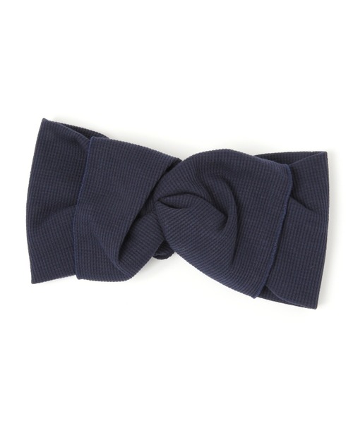 studio CLIP（スタディオクリップ）の「2WAYワッフルヘアバンド（ヘアバンド・レディース・グレー/ベージュ/ネイビー・FREE）」の7枚目の写真