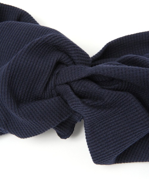 studio CLIP（スタディオクリップ）の「2WAYワッフルヘアバンド（ヘアバンド・レディース・グレー/ベージュ/ネイビー・FREE）」の11枚目の写真
