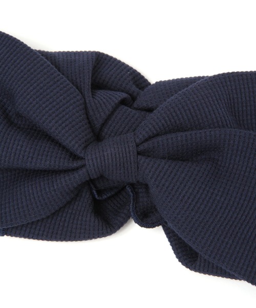 studio CLIP（スタディオクリップ）の「2WAYワッフルヘアバンド（ヘアバンド・レディース・グレー/ベージュ/ネイビー・FREE）」の4枚目の写真