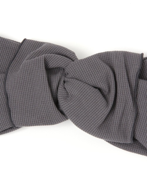 studio CLIP（スタディオクリップ）の「2WAYワッフルヘアバンド（ヘアバンド・レディース・グレー/ベージュ/ネイビー・FREE）」の9枚目の写真