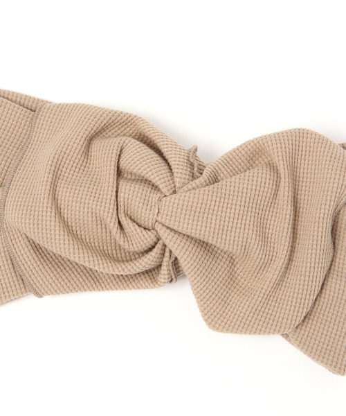 studio CLIP（スタディオクリップ）の「2WAYワッフルヘアバンド（ヘアバンド・レディース・グレー/ベージュ/ネイビー・FREE）」の12枚目の写真