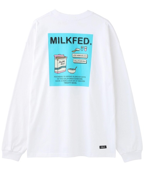MILKFED.(ミルクフェド)の「LS TEE CEREAL(Tシャツ/カットソー・レディース・ブラック/ベージュ/ホワイト/ライトパープル・ONE SIZE)」の5枚目の写真