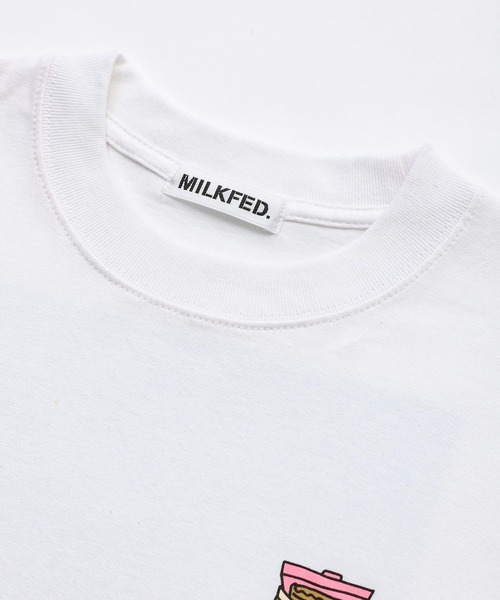 MILKFED.(ミルクフェド)の「LS TEE CEREAL(Tシャツ/カットソー・レディース・ブラック/ベージュ/ホワイト/ライトパープル・ONE SIZE)」の9枚目の写真