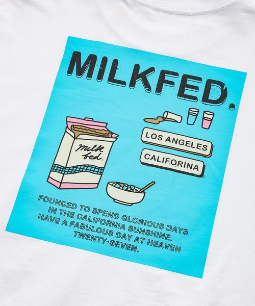 MILKFED.(ミルクフェド)の「LS TEE CEREAL(Tシャツ/カットソー・レディース・ブラック/ベージュ/ホワイト/ライトパープル・ONE SIZE)」の8枚目の写真