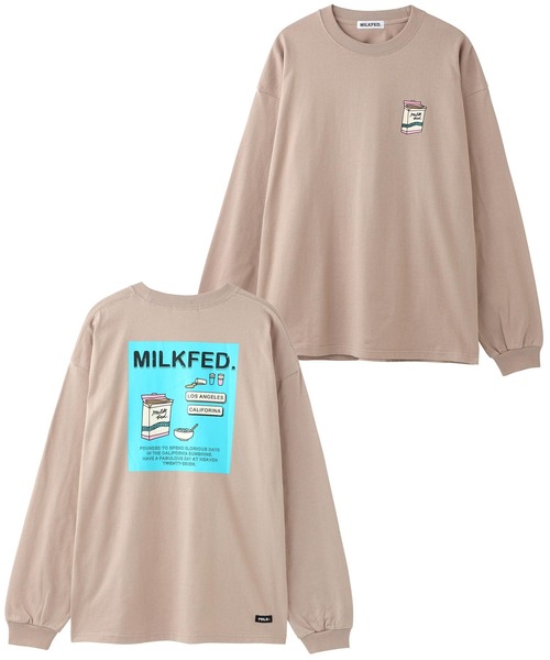 MILKFED.(ミルクフェド)の「LS TEE CEREAL(Tシャツ/カットソー・レディース・ブラック/ベージュ/ホワイト/ライトパープル・ONE SIZE)」の6枚目の写真