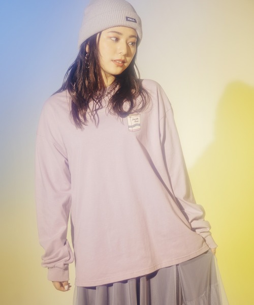 MILKFED.(ミルクフェド)の「LS TEE CEREAL(Tシャツ/カットソー・レディース・ブラック/ベージュ/ホワイト/ライトパープル・ONE SIZE)」の19枚目の写真