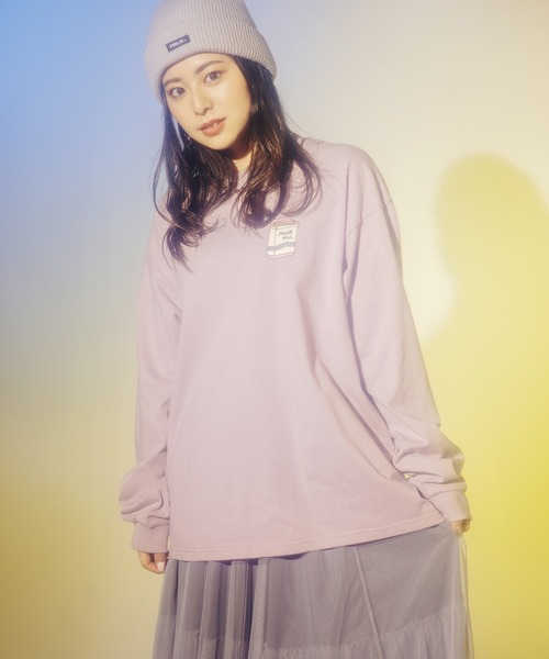MILKFED.(ミルクフェド)の「LS TEE CEREAL(Tシャツ/カットソー・レディース・ブラック/ベージュ/ホワイト/ライトパープル・ONE SIZE)」の20枚目の写真