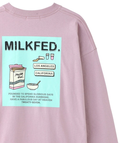 MILKFED.(ミルクフェド)の「LS TEE CEREAL(Tシャツ/カットソー・レディース・ブラック/ベージュ/ホワイト/ライトパープル・ONE SIZE)」の18枚目の写真