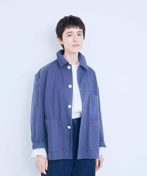 LA MARINE FRANCAISE(マリン フランセーズ)の「レースのセーラーブラウス(シャツ/ブラウス・レディース・ホワイト/ブラック・F)」の4枚目の写真