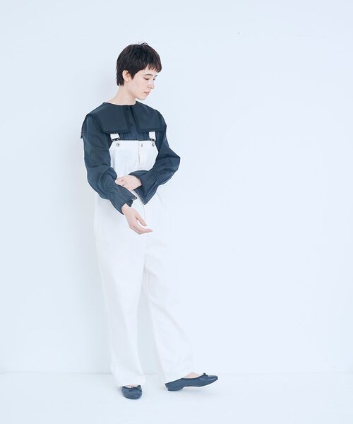 LA MARINE FRANCAISE(マリン フランセーズ)の「レースのセーラーブラウス(シャツ/ブラウス・レディース・ホワイト/ブラック・F)」の20枚目の写真