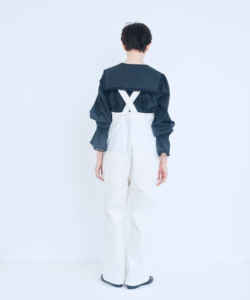 LA MARINE FRANCAISE(マリン フランセーズ)の「レースのセーラーブラウス(シャツ/ブラウス・レディース・ホワイト/ブラック・F)」の16枚目の写真