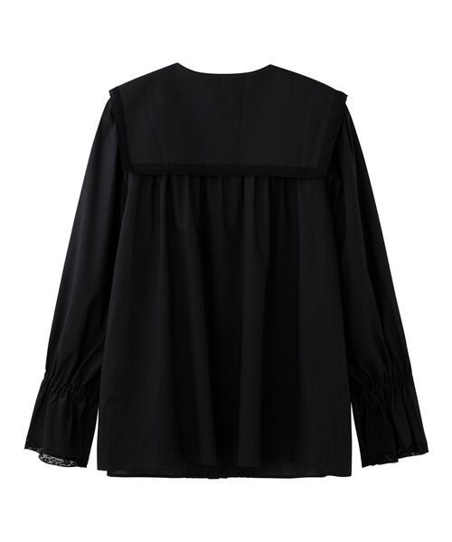 LA MARINE FRANCAISE(マリン フランセーズ)の「レースのセーラーブラウス(シャツ/ブラウス・レディース・ホワイト/ブラック・F)」の11枚目の写真