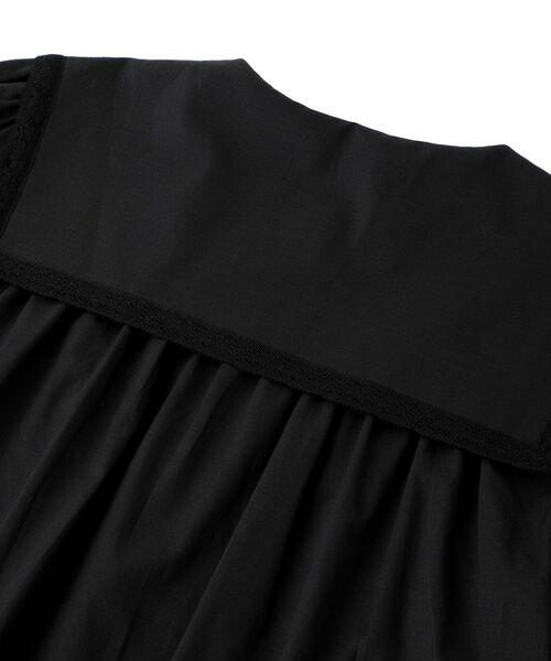 LA MARINE FRANCAISE(マリン フランセーズ)の「レースのセーラーブラウス(シャツ/ブラウス・レディース・ホワイト/ブラック・F)」の5枚目の写真