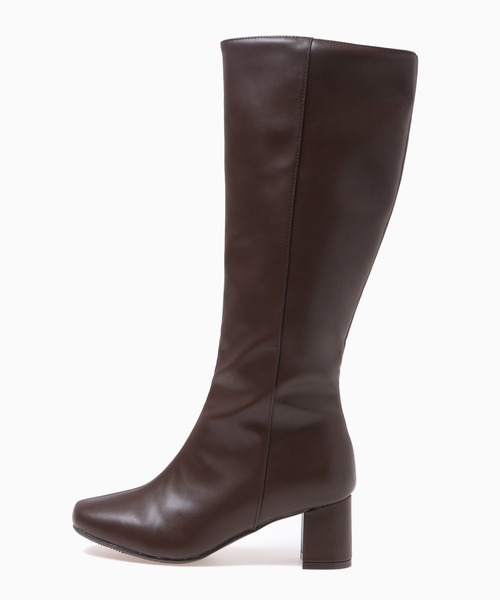 Honeys（ハニーズ）の「ヒールロングブーツ（ブーツ・レディース・ダークブラウン/ブラック・M/L）」の12枚目の写真