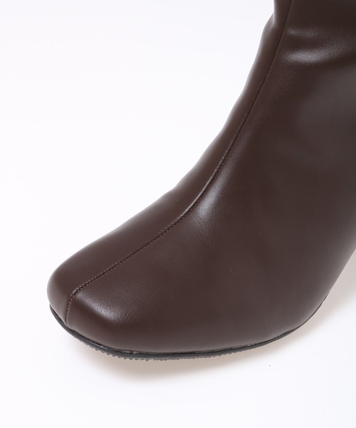 Honeys（ハニーズ）の「ヒールロングブーツ（ブーツ・レディース・ダークブラウン/ブラック・M/L）」の14枚目の写真