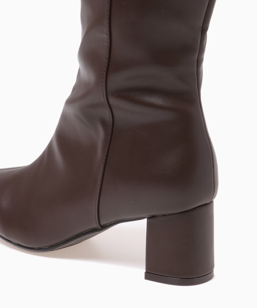 Honeys（ハニーズ）の「ヒールロングブーツ（ブーツ・レディース・ダークブラウン/ブラック・M/L）」の15枚目の写真