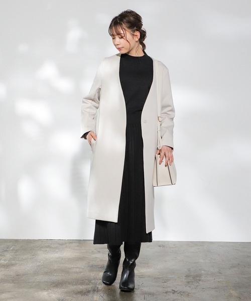 Honeys（ハニーズ）の「ヒールロングブーツ（ブーツ・レディース・ダークブラウン/ブラック・M/L）」の6枚目の写真