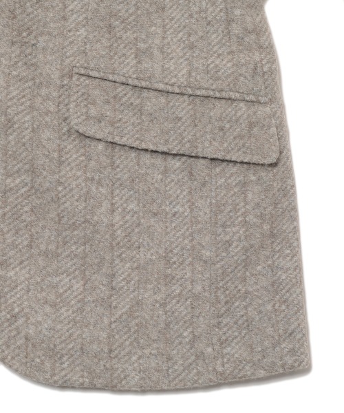 MEN'S BIGI（メンズビギ）の「【LANIFICIO ROMA/ラニフィーチョ ローマ】ジャージジャケット fabric made in italy（テーラードジャケット・メンズ・グレー/ライトベージュ/ブラウン/ネイビー・03/04/01/02）」の20枚目の写真