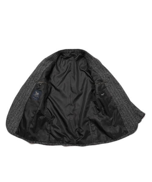 MEN'S BIGI（メンズビギ）の「【LANIFICIO ROMA/ラニフィーチョ ローマ】ジャージジャケット fabric made in italy（テーラードジャケット・メンズ・グレー/ライトベージュ/ブラウン/ネイビー・03/04/01/02）」の9枚目の写真