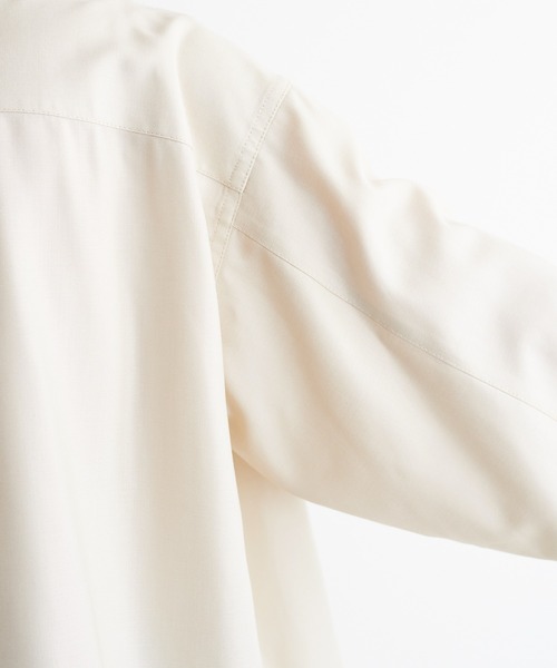 KIIT(キート)の「KIIT キート / L/SLEEVE POCKET SHIRT オーバーサイズ 長袖ポケットシャツ / KIM-B97-003(シャツ/ブラウス・メンズ・ライトベージュ/ダークネイビー・2/1/3)」の16枚目の写真