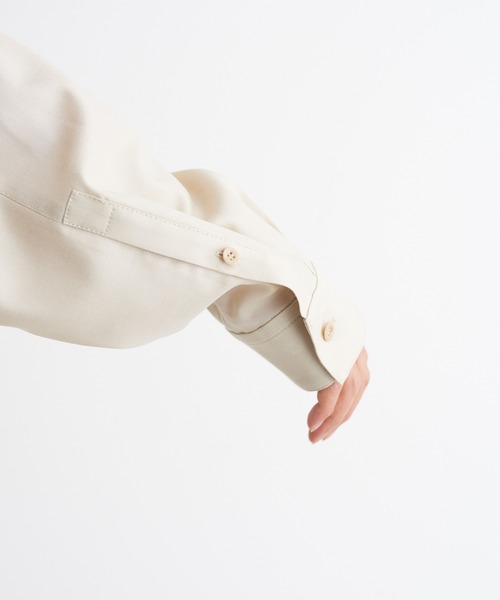 KIIT(キート)の「KIIT キート / L/SLEEVE POCKET SHIRT オーバーサイズ 長袖ポケットシャツ / KIM-B97-003(シャツ/ブラウス・メンズ・ライトベージュ/ダークネイビー・2/1/3)」の17枚目の写真