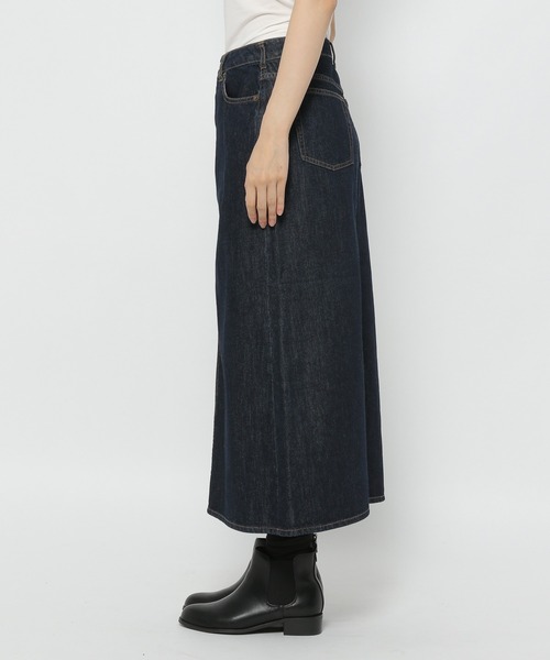 studio CLIP（スタディオクリップ）の「【低身長向けアイテム/WEB限定】デニムロングスカート（デニムスカート・レディース・インディゴブルー/ブルー/アイボリー・LARGE/MEDIUM）」の16枚目の写真