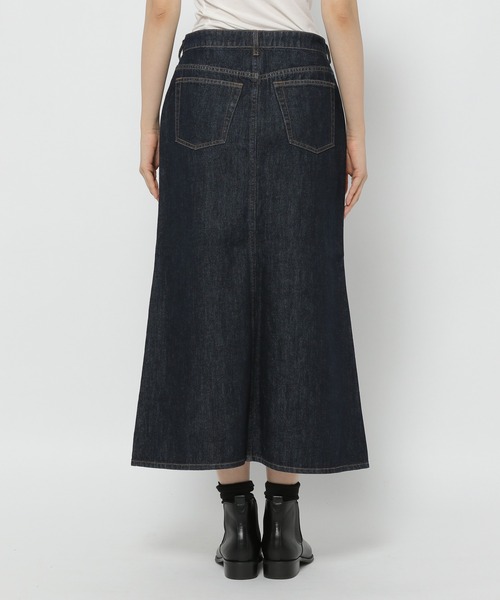 studio CLIP（スタディオクリップ）の「【低身長向けアイテム/WEB限定】デニムロングスカート（デニムスカート・レディース・インディゴブルー/ブルー/アイボリー・LARGE/MEDIUM）」の21枚目の写真