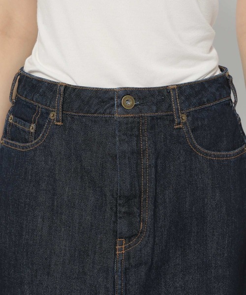 studio CLIP（スタディオクリップ）の「【低身長向けアイテム/WEB限定】デニムロングスカート（デニムスカート・レディース・インディゴブルー/ブルー/アイボリー・LARGE/MEDIUM）」の13枚目の写真