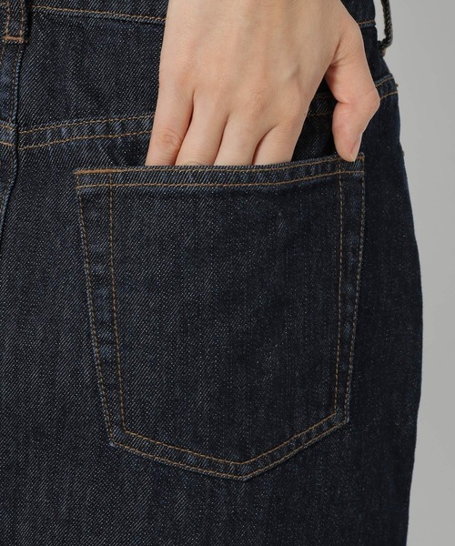 studio CLIP（スタディオクリップ）の「【低身長向けアイテム/WEB限定】デニムロングスカート（デニムスカート・レディース・インディゴブルー/ブルー/アイボリー・LARGE/MEDIUM）」の8枚目の写真